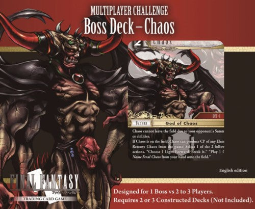 FINAL FANTASY TCG Pack - Desafío Multijugador Mazo Jefe - Caos - Edición española