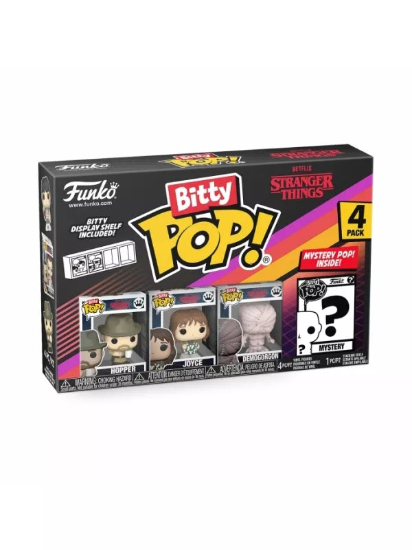 Funko Bitty POP Stranger Things - Hopper -  Lote 4 Figuras