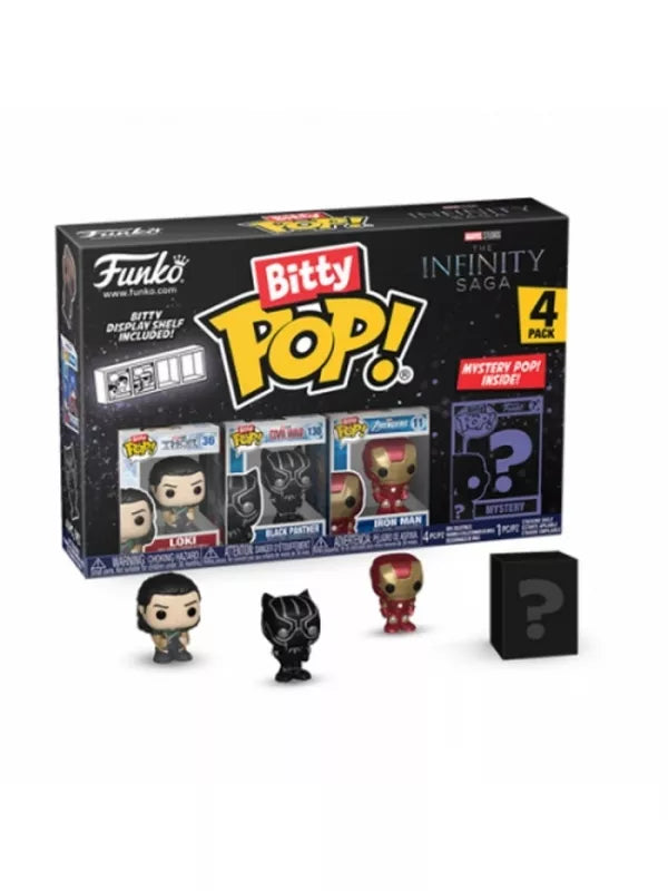 Funko Bitty POP Marvel Infinity Saga - Loki Lote 4 Figuras