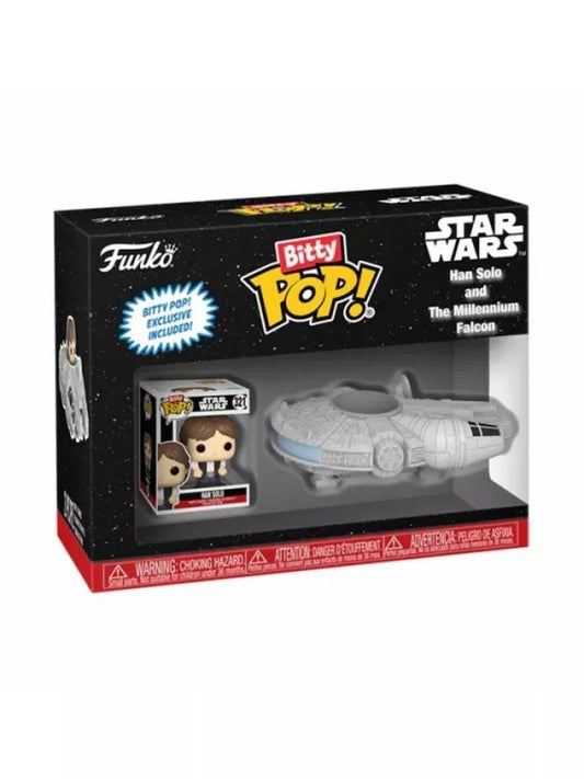 Funko Bitty POP Rides - Star Wars Han Solo and The Millennium Falcon