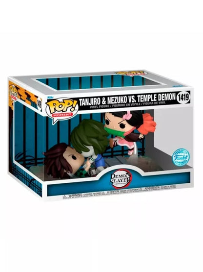 Funko POP! - Tanjiro & Nezuko Vs. Temple Demon 1419 - Kimetsu no Yaiba