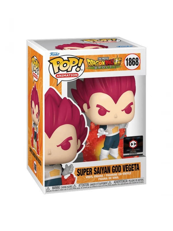 Funko POP! - Super Saiyan God Vegeta - Dragon Ball Z - 1868 - Chalice Collectibles Exclusive