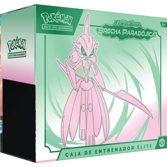 Caja Entrenador Elite Trainer Box Brecha Paradójica CASTELLANO. Pokemon TCG Verde