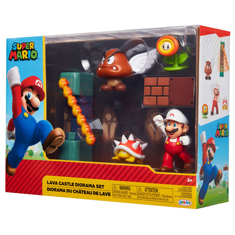 Super Mario - Set Diorama Castillo de Lava - Nintendo