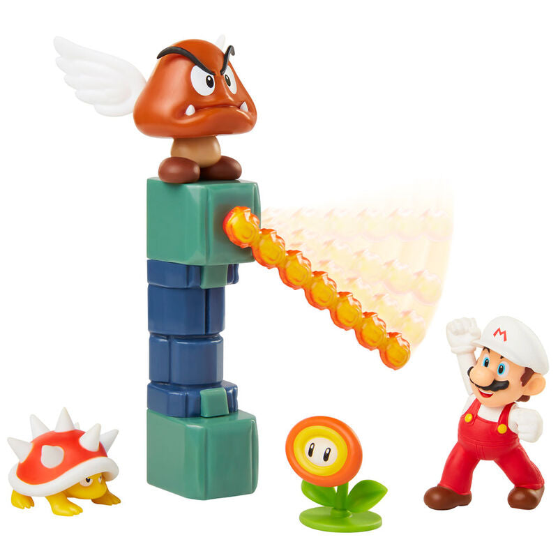 Super Mario - Set Diorama Castillo de Lava - Nintendo