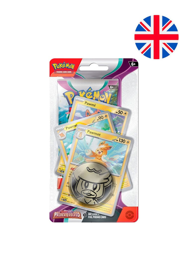 Pokemon Blister Paldea Evolved Versión Pawmot - Cartas en inglés