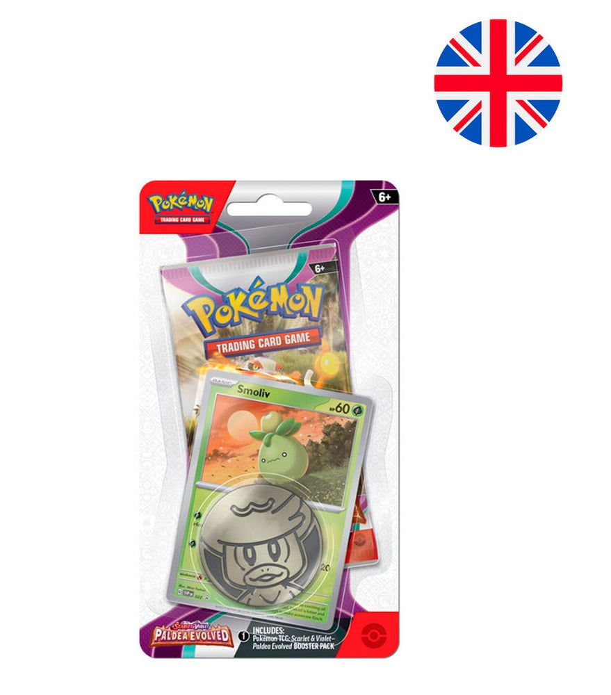 Pokemon Blister Paldea Evolved Versión Smoliv - Cartas en inglés