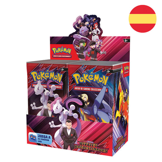 Caja 36 sobres Pokémon TCG Rivales Predestinados - Castellano