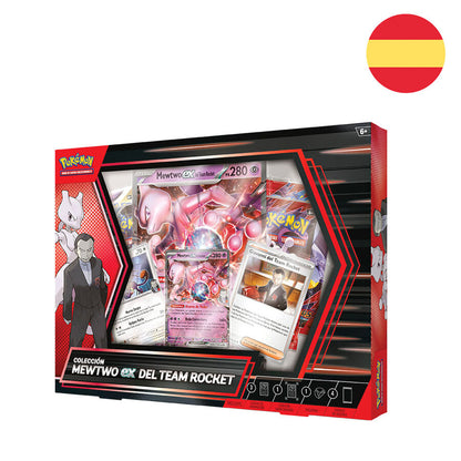 Caja Pokémon TCG Colección Mewtwo EX el Team Rocket - Castellano