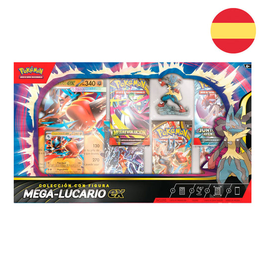 Pokémon TCG - Colección Figura ´Mega-Lucario EX - Castellano