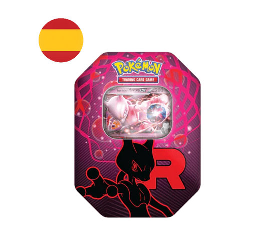 Lata Pokémon TCG Team Rocket - Mewtwo EX - Castellano