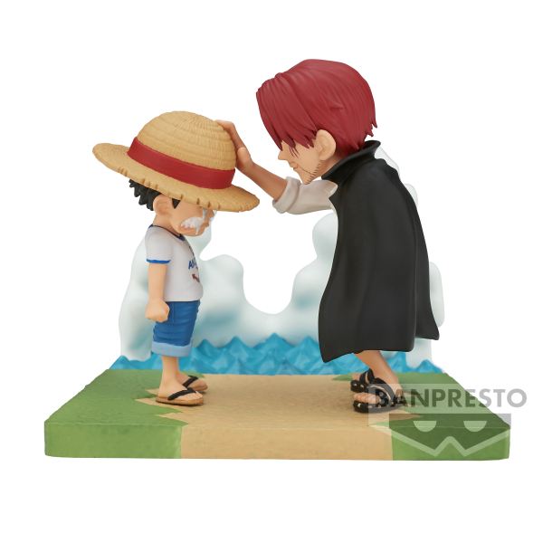 Figura Monkey D. Luffy & Shanks ONE PIECE – WORLD COLLECTABLE - 7Cm