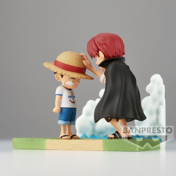 Figura Monkey D. Luffy & Shanks ONE PIECE – WORLD COLLECTABLE - 7Cm