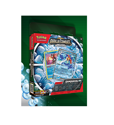 Pokémon TCG - Baraja de combate Deluxe Quaquaval EX - CASTELLANO