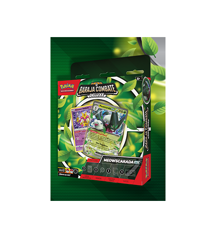 Pokémon TCG - Baraja de combate Deluxe Meowscarada EX - CASTELLANO