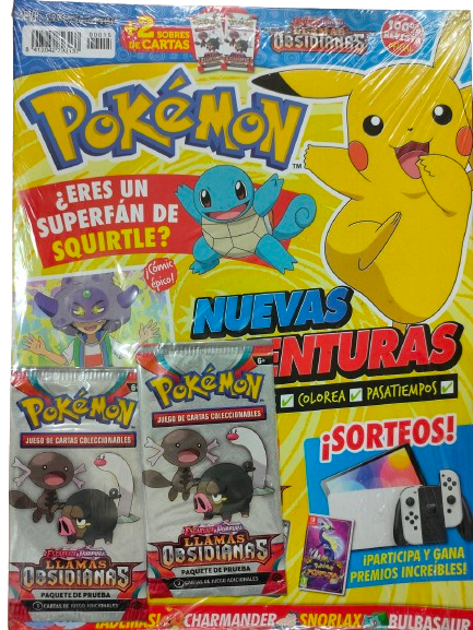 Revista Pokémon número 15 - Sobres Llamas Obsidianas