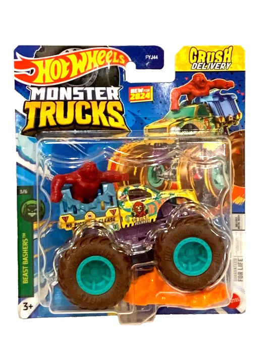 2024 Hot Wheels Monster Truck CRUSH DELIVERY 1:64 BEAST BASHERS 3/6