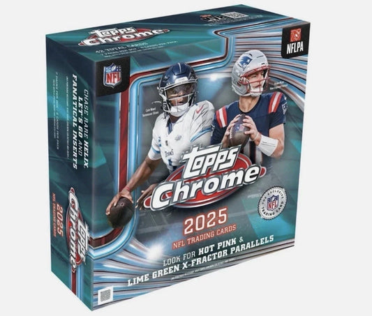 Mega Box 2025 Topps Chrome NFL – Topps