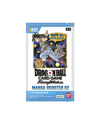 Caja de cartas TCG Dragon Ball Fusion Worlds Manga Booster 02 - Inglés