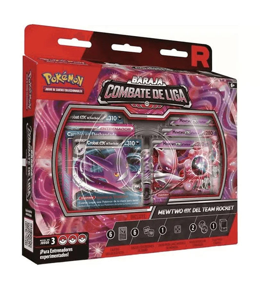 Pokémon TCG Baraja de Combate de Liga - Mewtwo EX del Team Rocket - Castellano