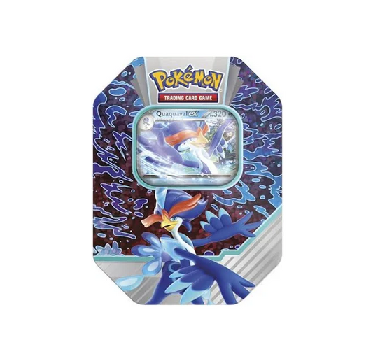 Pokémon Tin - Lata con portada de Quaquaval EX - Castellano