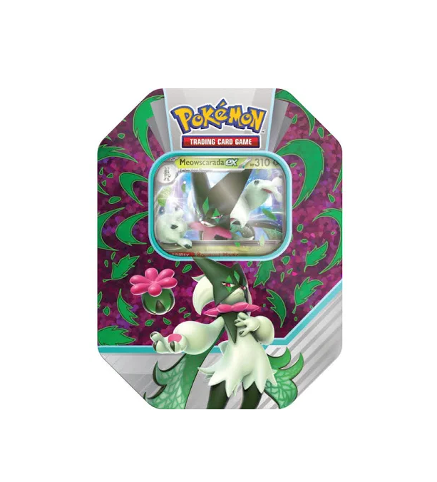 Pokémon Tin - Lata con portada de Meowscarada EX - Castellano