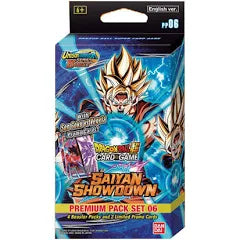 Premium Pack de cartas TCG Dragon Ball Saiyan Showdown Bt15