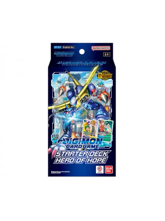 Starter Deck Display Hero of Hope ST21 (1 mazo) Inglés - Digimon TCG