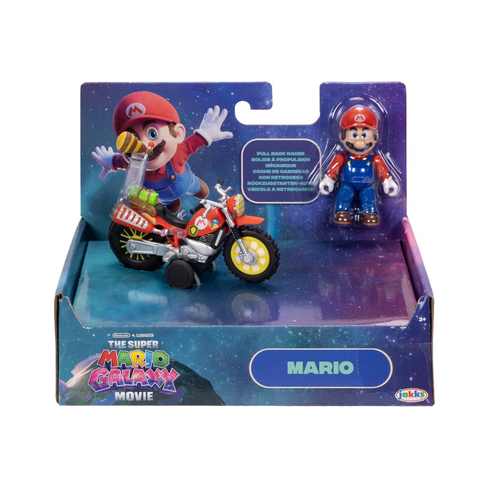 Super Mario Galaxy Movie - Figura Mario con moto